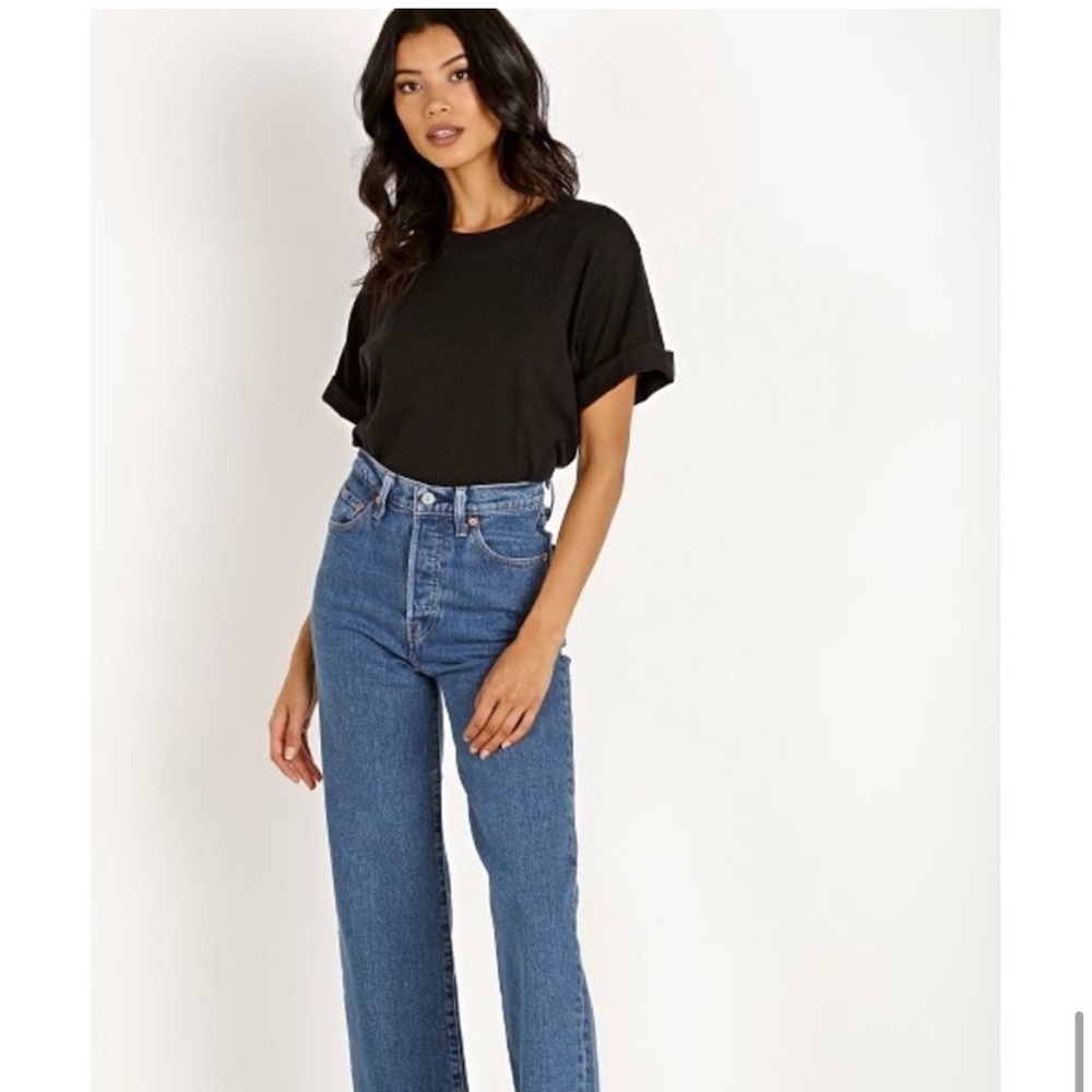 Levi’s Ribcage Straight Ankle Jeans, Medium Wash, Size 29